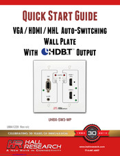 HR UHBX-SW3-WP Quick Start Manual