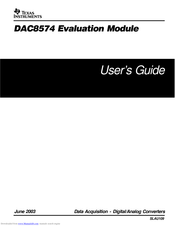 Texas Instruments DAC8574 User Manual