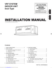 Fujitsu ARXC36L Installation Manual