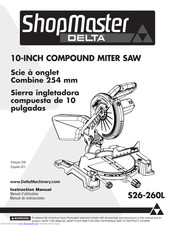 ShopMaster S26-260L Instruction Manual