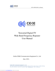 Ceke DTV-UDWG100F User Manual