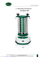 Coffee Laboratory Octagon 200 Operating Instructions Manual