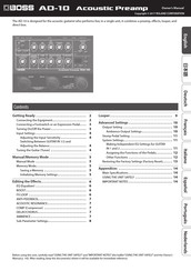 Boss Ad 10 Manuals Manualslib
