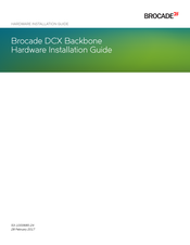 Brocade Communications Systems DCX Backbone Hardware Installation Manual