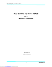 Microdigital MDC-i8270V User Manual