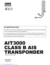 DIGITAL YACHT AIT3000 Installation And Instruction Manual