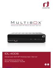 Inverto Multibox IDL 400s Quick Installation Manual