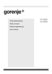 Gorenje Plus GCC800B User Manual