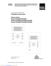 Fasel Elektronik FCU3400Series Installation Instructions Manual