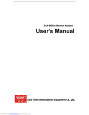 Dadi GEA-8120A User Manual