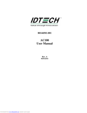 IDTECH AC100 User Manual