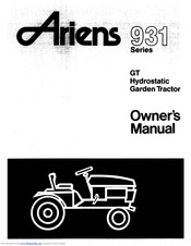 Ariens 931033 Owner's Manual