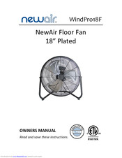 Newair WindPro18F Owner's Manual