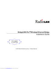 RadioLAN BridgeLINK-Pro Installation Manual