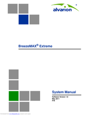 Alvarion BreezeMAX Extreme System Manual