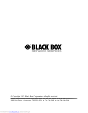 Black Box ME552A-X21 User Manual