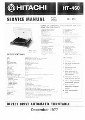 Hitachi HT-460 Service Manual