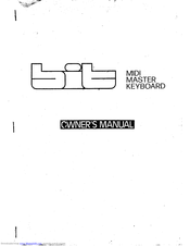Crumar BIT ONE Owner's Manual