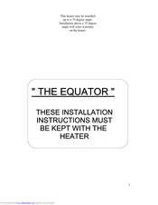 Easy Radiant Works HI-30-40P2 Installation & Operating Instructions Manual