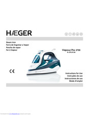 HAEGER Vapour Pro 2700 Instructions For Use Manual