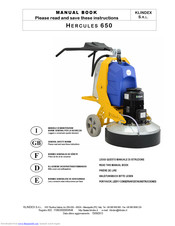 KLINDEX HERCULES 650 Manual Book