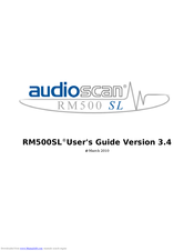 audioscan RM500SL User Manual