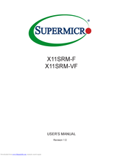 Supermicro X11SRM-F User Manual
