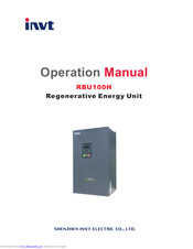 INVT RBU100H Operation Manual