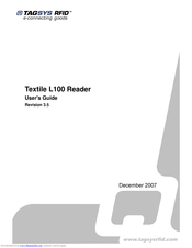 TAGSYS RFID Textile L100 User Manual