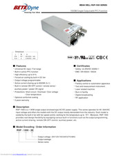 BetaDyne Power RSP-1500-12 Manual