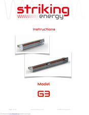 Striking energy G3 3000 R Instructions Manual