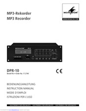 Monacor DPR-10 Instruction Manual