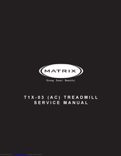 Matrix Fitness T1X-03AC Service Manual