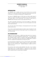 Tekcom Industries 21-01904 Owner's Manual