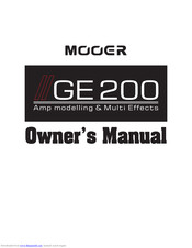 Mooer GE 200 Owner's Manual