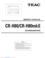Teac CR-H80mkII Service Manual
