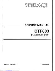 Teac CT-F803 Service Manual