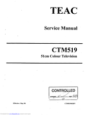 Teac CT-M519 Service Manual