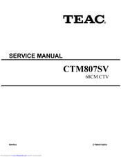 Teac CT-M807-SV Service Manual