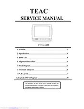 Teac CT-M3442H Service Manual