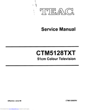 Teac CT-M5128TXT Service Manual