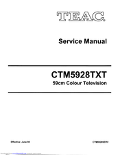 Teac CT-M5928TXT Service Manual