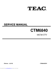Teac CT-M6840 Service Manual
