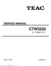 Teac CT-W3250S-1 Service Manual