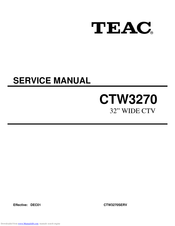 Teac CT-W3270 Service Manual