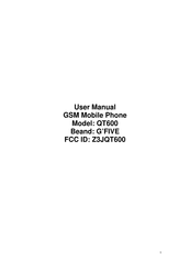 G'Five S261R-LD1-115PD User Manual