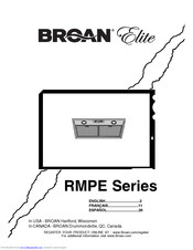 Broan RMPE Series Manual