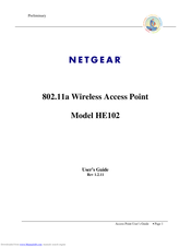 NETGEAR HE102 - Wireless Access Point User Manual