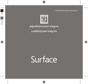Microsoft surface Quick Start Manual