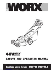 Worx WG770E.9 Safety And Operating Manual